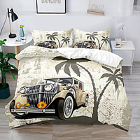 OldCar Duvet Cover Set Happy For Kids Gife 2/3 Piece 3D Bedding Set with 1 or 2 Pillowcase(Single Twin only 1pcs) miniinthebox