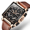 OLEVS Quartz Watches for Men Analog Quartz Outdoor Waterproof Calendar / date / day Chronograph Alloy Genuine Leather / Noctilucent / Large Dial miniinthebox