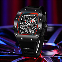 OLEVS Quartz Watches for Men Analog Quartz Stylish Outdoor Waterproof Chronograph Noctilucent Stainless Steel Silicone Creative miniinthebox