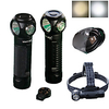 olight h2r 2300 lumens cree xhp50 led 18650 usb rechargeable flashlight/headlamp for outdoor camping hiking running with extra 18650 battery holster (cool white)