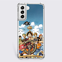 One Piece Cartoon Characters Phone Case For S22 S21 S20 Plus Ultra FE A72 A52 A42 S10 S9 S8 S7 Plus Edge Unique Design Protective Case Shockproof Dustproof Back Cover TPU miniinthebox