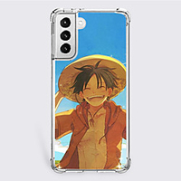 One Piece Cartoon Characters Phone Case For S22 S21 S20 Plus Ultra FE S10 S9 S8 S7 Plus Edge A32 A22 A12 A02 A21s Unique Design Protective Case Shockproof Dustproof Back Cover TPU miniinthebox
