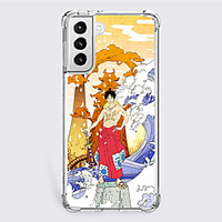One Piece Cartoon Characters Phone Case For S22 S21 S20 Plus Ultra FE S10 S9 S8 S7 Plus Edge A32 A22 A12 A02 A21s Unique Design Protective Case Shockproof Dustproof Back Cover TPU miniinthebox