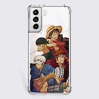 One Piece Cartoon Characters Phone Case For S22 S21 S20 Plus Ultra FE S10 S9 S8 S7 Plus Edge A32 A22 A12 A02 A21s Unique Design Protective Case Shockproof Dustproof Back Cover TPU miniinthebox