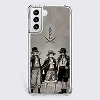 One Piece Cartoon Characters Phone Case For S22 S21 S20 Plus Ultra FE S10 S9 S8 S7 Plus Edge A32 A22 A12 A02 A21s Unique Design Protective Case Shockproof Dustproof Back Cover TPU miniinthebox