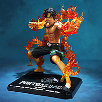 One Piece Zero Cross Fire Fighting Version of ACE Anime Action Figures Model Toy