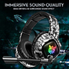ONIKUMA K19 3.5mm Wired Gaming Headset Over Ear Headphones with Mic LED for PC Laptop PS4 Smart Phone