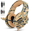 ONIKUMA K1B Gaming Headset Over Ear 3.5mm Headphones with Mic Deep Bass Surround Stereo for PS4 PC Mac2020 Laptop Smart Phones Nintendo Switch-Camouflage