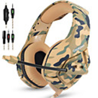 ONIKUMA K1B Gaming Headset Over Ear 3.5mm Headphones with Mic Deep Bass Surround Stereo for PS4 PC Mac2020 Laptop Smart Phones Nintendo Switch-Camouflage