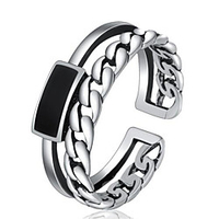 Open Cuff Ring Silver Copper Vintage 1pc Adjustable miniinthebox