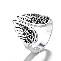Open Ring Vintage Style Silver Copper Silver Plated Wings Precious Vintage Fashion 1pc Adjustable / Men