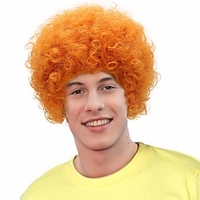 Orange Curly Anime Cosplay Wig-Man Synthetic Role Play Hair Wigs for Party Costume Halloween miniinthebox