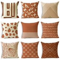 Orange Double Side Cushion Cover 1PC Soft Decorative Square Throw Pillow Cover Cushion Case Pillowcase for Bedroom Livingroom Superior Quality Machine Washable Indoor Cushion for Sofa Couch Bed Chair miniinthebox