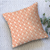 Orange Geometric Double Side Cushion Cover 1PC Soft Decorative Square Throw Pillow Cover Cushion Case Pillowcase for Sofa Bedroom Livingroom Outdoor Superior Quality Machine Washable Outdoor Cushion for Sofa Couch Bed Chair miniinthebox