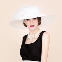 Organza Kentucky Derby Hat / Hats with Floral 1pc Special Occasion / Party / Evening / Horse Race Headpiece miniinthebox