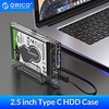 ORICO 2.5 HDD Case SATA to USB 3.1 Type C Hard Drive Enclosure with Stand for SSD Disk Box Transparent External HDD Enclosure miniinthebox