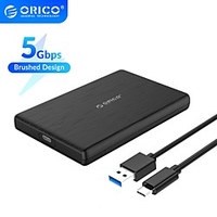 ORICO 2.5 Inch USB 3.0 to SATA Hard Drive Enclosure for SSD Disk HDD Box Type C 3.1 Case Support UASP miniinthebox