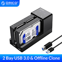 ORICO 2.5/3.5 inch 2 Bay HDD Docking Station with Offline Clone SATA to USB 3.0 Hard Drive Docking Station for 2.5/3.5 inch Hard Drive Case miniinthebox