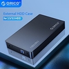 ORICO 3.5 inch External Hard Drive Enclosure SATA to USB 3.0 HDD Case with 12V/2A Power Adapter Support 18TB UASP Tool Free miniinthebox