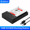 ORICO 3.5/2.5 HDD Docking Station SATA to USB 3.0 External Hard Drive Docking Station for 2.5/3.5inch HDD SSD Support UASP 18TB miniinthebox