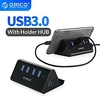 ORICO 4USB3.0 5Gbps High Speed Mini 4 ports USB3.0 HUB Splitter for Desktop Laptop with Stand Holder for Phone Tablet PC miniinthebox