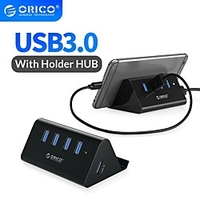 ORICO 4USB3.0 5Gbps High Speed Mini 4 ports USB3.0 HUB Splitter for Desktop Laptop with Stand Holder for Phone Tablet PC miniinthebox