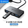 ORICO 4USB3.0 HUB With Micro USB Power Port Multiple 4 Port USB 3.0 Splitter High Speed OTG Adapter for Computer Laptop Accessories miniinthebox