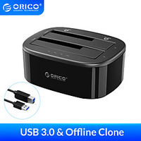 ORICO Dual Bay HDD Docking Station with Offline Clone SATA to USB 3.0 HDD Clone Docking Station for 2.5/3.5 SSD HDD Enclosure miniinthebox