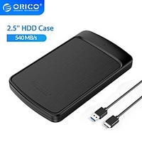 ORICO Hard Drive Enclosure 2.5 inch SATA USB3.0 Portable External Solid State Drive Enclosure 5Gbps Support 4TB Mobile Hard Drive Enclosure UASP miniinthebox
