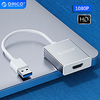 ORICO High Speed LED Indicator USB 3.0 to HDMI 1.3 VGA USB Hub 1 Ports For Windows,  PC,  Laptop miniinthebox