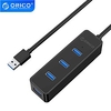 ORICO LED Indicator USB3.0 Type A to 4USB3.0 USB Hub 4 Ports 5Gbps For Windows PC Laptop miniinthebox