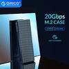 ORICO LSDT M.2 NVME SSD Case 20Gbps Aluminum M.2 NVME SSD Enclosure USB3.2 GEN2 x2 Type-C For M.2 Hard Drive Up to 2TB C toC miniinthebox