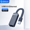 ORICO Network Card USB3.0 Ethernet Adapter Type A to RJ45 Lan Ethernet USB for Windows 10 PC Nintendo Switch miniinthebox