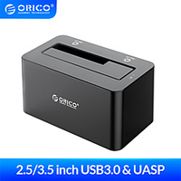 ORICO SATA to USB 3.0 Hard Drive Docking Station for 2.5/3.5 Inch SSD HDD Enclosure for External HDD Case With 12V Power Adapter miniinthebox