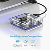 ORICO Usb3.0 Splitter High Speed Transparent Hub Laptop Expansion Converter 0.3M