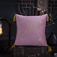 Original Creation Design Chinese Style Gold Line Embroidery Pillow Case Cover Living Room Bedroom Sofa Cushion Cover