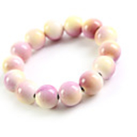 Original Hand-woven and High Quality Ceramics Bracelet(Peach,  Christmas Gifts)