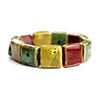 Original Hand-woven and High Quality Ceramics Bracelet(Square shape,  Christmas Gifts)