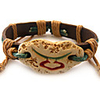 Original Hand-woven and High Quality Painted Pottery Taurus Bracelet