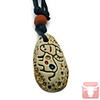 Original Hand-woven and High Quality Painted Pottery Taurus Pendant