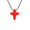 Original Hand-woven and High Quality Polymer Clay Christmas Cross Pendant(Christmas Gifts)
