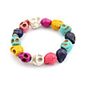 Original Hand-woven and High Quality Pottery Skull Bracelet(Christmas Gifts)