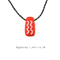 Original Hand-woven Necklaces and High Quality Polymer Clay Aquarius Pendants