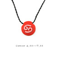 Original Hand-woven Necklaces and High Quality Polymer Clay Cancer Pendants