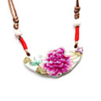 Original Hand-woven Necklaces and Chinese Style High Quality Ceramic Pendants