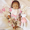 OtardDolls 18 inch Reborn Doll Girl Doll Baby Girl Newborn lifelike Hand Made Child Safe Non Toxic Cloth 3/4 Silicone Limbs and Cotton Filled Body with Clothes and Accessories for Girls