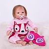 OtardDolls 20 inch Reborn Doll Girl Doll Baby Girl lifelike Hand Made Child Safe Parent-Child Interaction Hand Rooted Mohair Cloth 3/4 Silicone Limbs and Cotton Filled Body with Clothes and