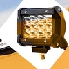 OTOLAMPARA 1 Pack LED Work Light 12-24V for Auto Motorcycle Truck Boat Tractor Trailer Offroad Working Light 36W LED Work Light Flood Light White Lightness miniinthebox