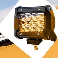 OTOLAMPARA 1 Pack LED Work Light 12-24V for Auto Motorcycle Truck Boat Tractor Trailer Offroad Working Light 36W LED Work Light Flood Light White Lightness miniinthebox