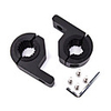 OTOLAMPARA 1 Pair 1-2 inches Motorcycle SUV O Stylish Mattle Black KINGKONG Adjustable Brackets